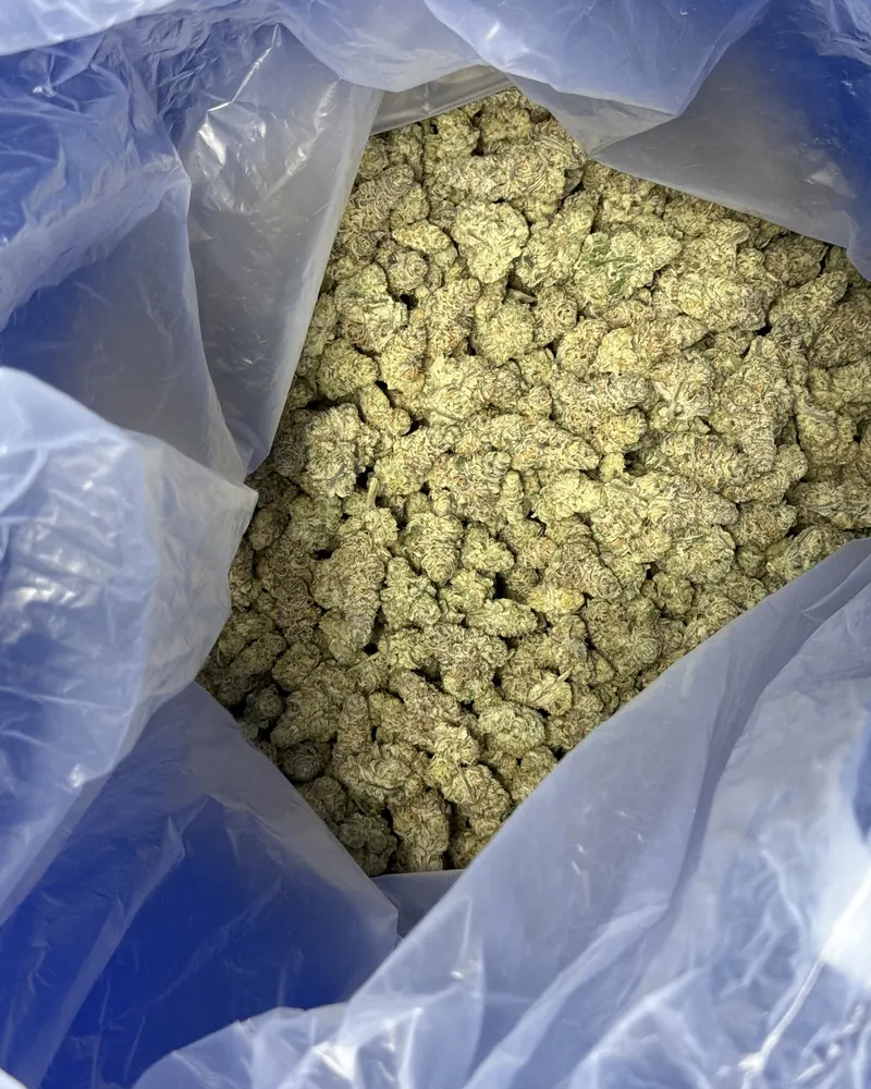 Dried flower in a bulk bag